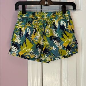Patagonia Women's Leaf Print Athletic Shorts
